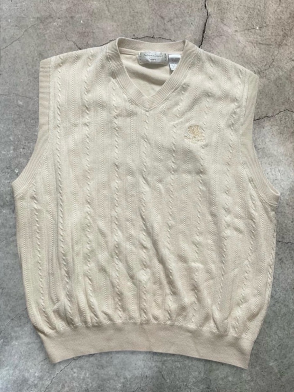 Cream Cable Knit Sweater
Vest